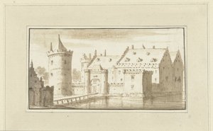 Huis Kronenburg aan de Vecht door Abraham Rademaker