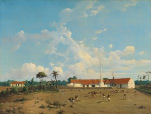 De suikerfabriek van Kemanglen bij Tegal, Java