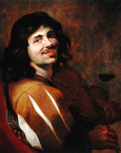 De Violist door Abraham Willaerts