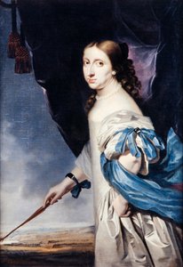 Portret van koningin Christina van Zweden door Abraham Wuchters