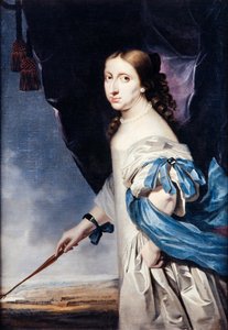 Portret van koningin Christina van Zweden 1626-1689, 1661 door Abraham Wuchters