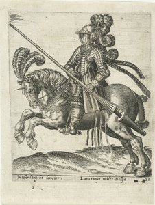Nederlandse lansier door Abraham de Bruyn (attributed to)