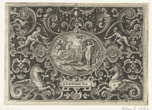 Cartouche: Perseus bevrijdt Andromeda