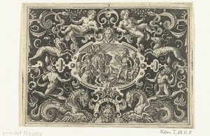 Perseus toont zijn Medusaschild aan Phineus