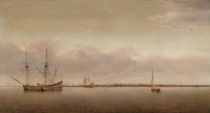 Gezicht op Hoorn, ca. 1650