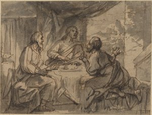 Avondmaal in Emmaüs door Abraham van Diepenbeeck
