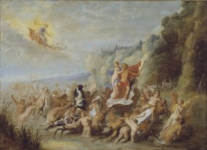 De triomf van Neptunus en Amphitrite door Abraham van Diepenbeeck