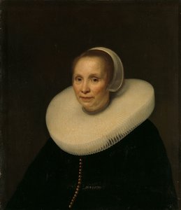Portret van een Vrouw door Abraham van den Tempel