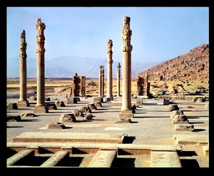 Algemeen overzicht van de Apadana door Achaemenid