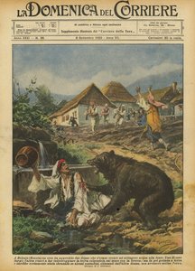 In Bokain (Bosnië) heeft een beer twee vrouwen aangevallen die water gingen halen bij de bron door Achille Beltrame