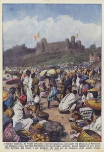 In Italiaans Gondar door Achille Beltrame