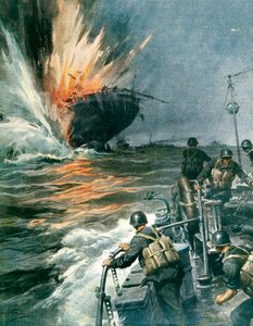 Brits koopvaardijschip gezonken door Italiaanse MAS in Middellandse Zee, 3 augustus