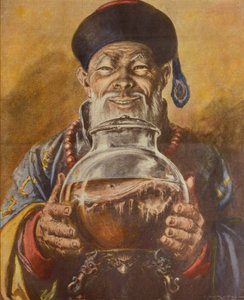 Chinese paddenstoel, door Achille Beltrame, illustratie, Illustrator Walter Molino (1915-1997), uit La Domenica del Corriere