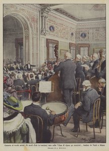 Concert van oude artiesten (16 eeuwen oud in tweeëntwintig) gegeven in het rusthuis voor muzikanten