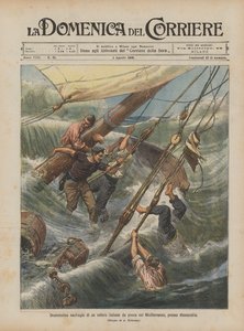 Dramatische schipbreuk van een Italiaanse vissersschoener in de Middellandse Zee, nabij Alexandrië