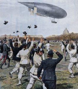 Vlucht van luchtschip bestuurd door Crocco en Ricaldoni in Rome, 31 oktober