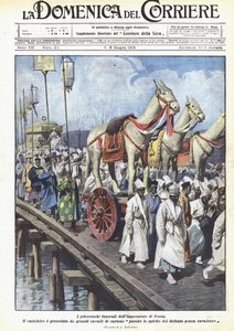 De pittoreske begrafenis van de keizer van Korea