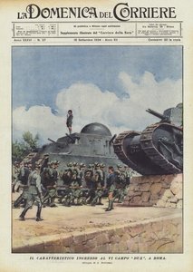 De karakteristieke ingang naar het VI Campo Dux, in Rome