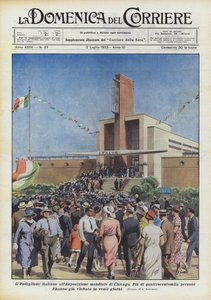 Het Italiaanse paviljoen op de Wereldtentoonstelling in Chicago