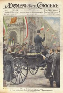 De kroonprins van Japan in Rome