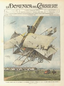 Het eerste luchtgevecht tussen een dubbeldekker en een vliegtuig, vond plaats in Milaan op de 1e door Achille Beltrame