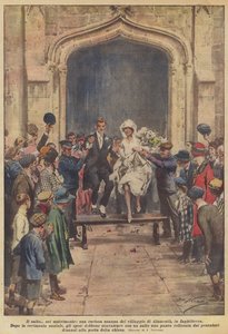 De sprong in het huwelijk, een curieuze gewoonte van het dorp Alnmouth in Engeland