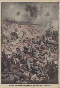 De succesvolle Franse aanval op Verdun, de aanval van de koloniale troepen op het fort van Douaumont