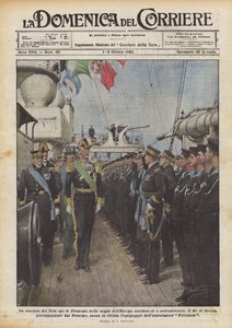De cruise van de Prins van Piemonte in de wateren van West- en Noord-Europa door Achille Beltrame