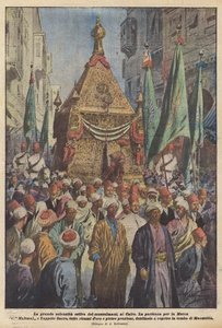 De grote zomerse plechtigheid van de moslims in Caïro