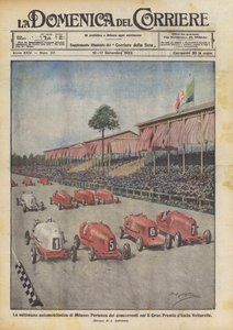 De autoweek van Milaan, Start van de deelnemers aan de Grote Prijs van Italië Vetturette