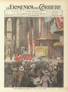 De plechtige opening van het eeuwfeest van S. Carlo, in de kathedraal van Milaan