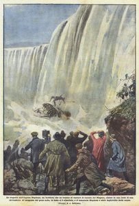 De tragedie van de Engelsman Stephens, een kapper, die probeerde de Niagara-watervallen over te steken