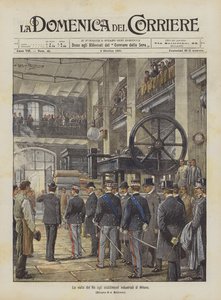 Het bezoek van de koning aan de industriële vestigingen van Milaan