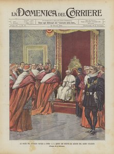 De Feesten Voor Het Pauselijke Jubileum In Rome, Paus Leo XIII Ontvangt De Felicitaties Van Het Heilige College