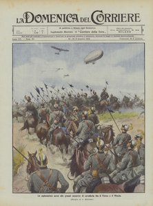 Luchtverkenningen tijdens de grote cavalerieoefeningen tussen de Ticino en de Mincio