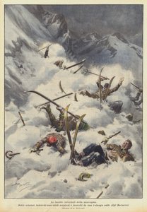De winterse gevaren van de bergen