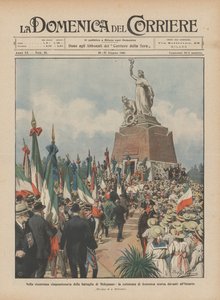 Op de vijftigste verjaardag van de slag bij Melegnano, de ceremonie van afgelopen zondag voor het ossuarium