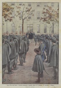 Nieuwe krachten voor het vaderland, de plechtige eed van tweeduizend rekruten van de 3e categorie, 11 november, in Milaan