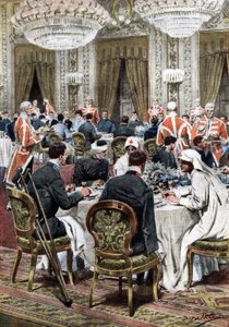 Koningin van Italië Helena (Elena) van Montenegro ontving 140 oorlogsslachtoffers van het Quirinale Ziekenhuis op een weelderig banket. De gasten lunchten met de vorsten, de prinsen, de hertog van Genua, de hertogin van Aosta en generaal Diaz. Ill. de Belt