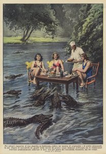 Drie vrolijke meisjes uit Los Angeles, Californië, wilden hun originaliteit en moed tonen door Achille Beltrame
