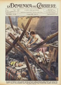 Een granieten rotsblok van meer dan zestig kwintalen, plotseling losgekomen van de hellingen van een door Achille Beltrame