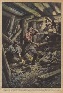 Een wonderbaarlijke redding in de bruinkoolmijnen van Castelnuovo (Arezzo)