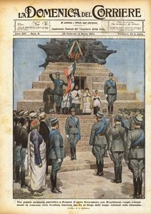 Een grote patriottische ceremonie in Benghazi
