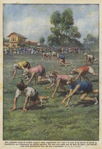 Een originele race van menselijke windhonden werd georganiseerd tussen de leden van een club ?