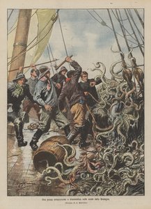 Een spannende en dramatische visvangst aan de kust van Bretagne