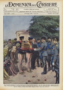 Een bijzondere ceremonie vond plaats in Lucca tijdens het bezoek van Benito Mussolini