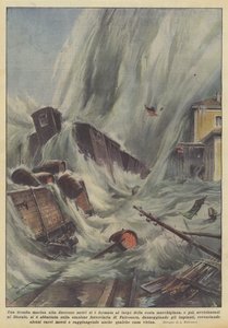 Een 200 meter hoge waterhoos vormde zich voor de kust van Marche en daarna...