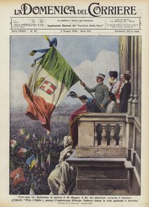 Twintig jaar geleden, verklaarde de koning de oorlog op 24 mei, vanaf het Quirinaal, zwaaide de driekleur ?