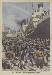 Op weg naar de nieuwe oorlog, de landing van de Anglo-Franse troepen in Saloniki