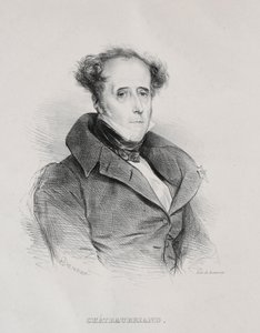 François René Auguste Victome de Chateaubriand door Achille Devéria